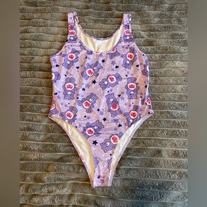 Care Bears XL Purple Bodysuit with 3 snap closure
